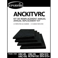 Filtres de remplacement pour échangeurs d'air VRC et ERV Épurair (ANCKITVRC) Epurair Filtres